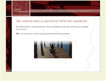 Tablet Screenshot of cabinet-galey.com
